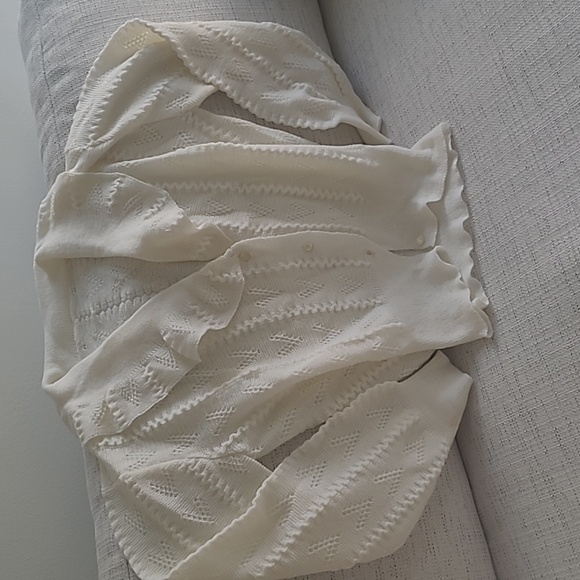 Vintage Knit Cream Caridgan - Picture 1 of 5